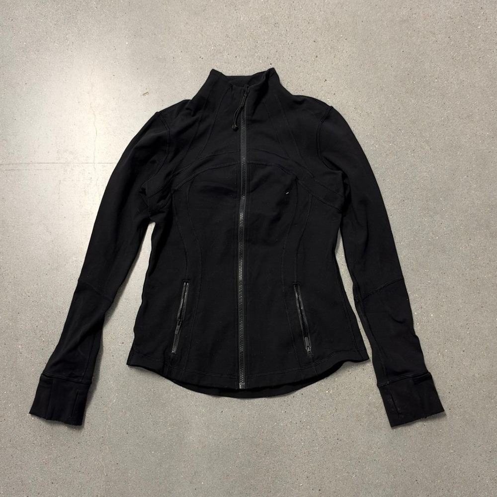 Lululemon Define Jacket Black Full Zip Victoria Park Graphic Size 8